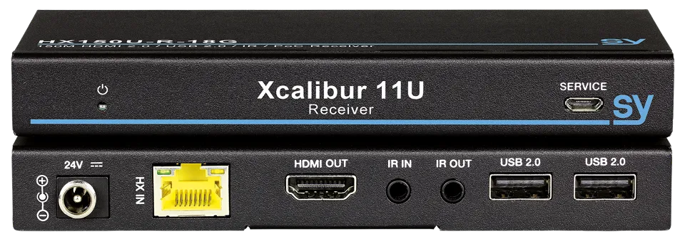 Xcalibur 11U HDMI & USB 100m Extender Rx Stacked.webp