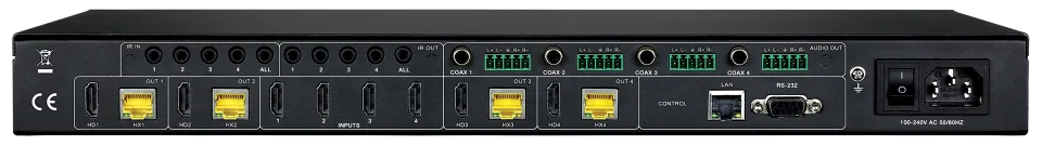 Xcalibur 44 4x4 HDMI HX Matrix Back Angled.webp