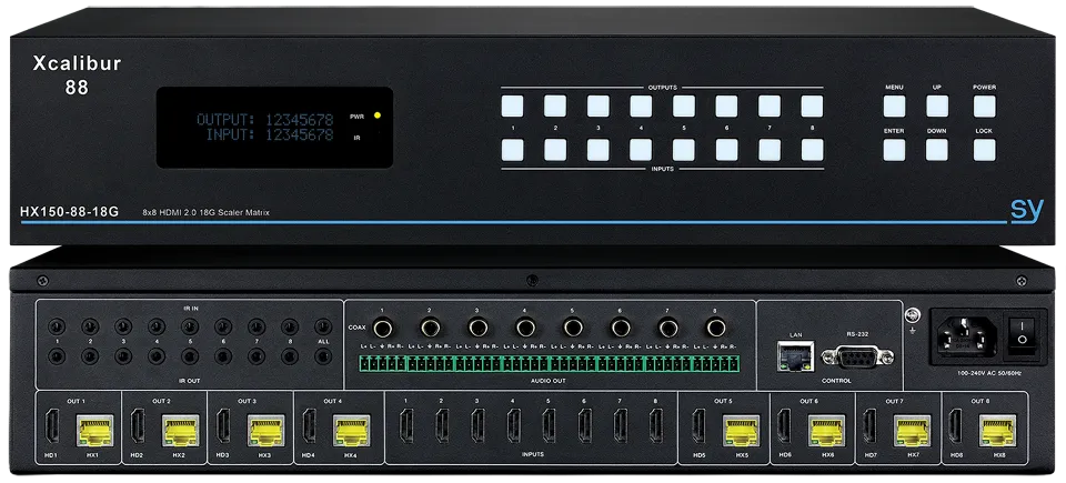 Xcalibur 88 8x8 HDMI HX Matrix Stacked.webp