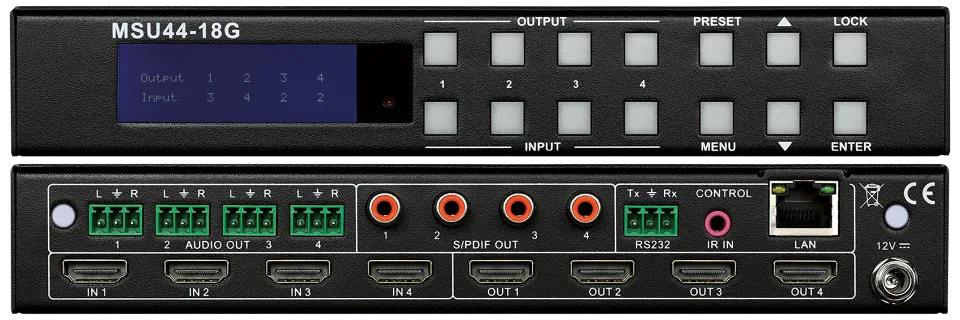 MSU44-18G 4x4 HDMI 2.0 18G Matrix Stacked.webp