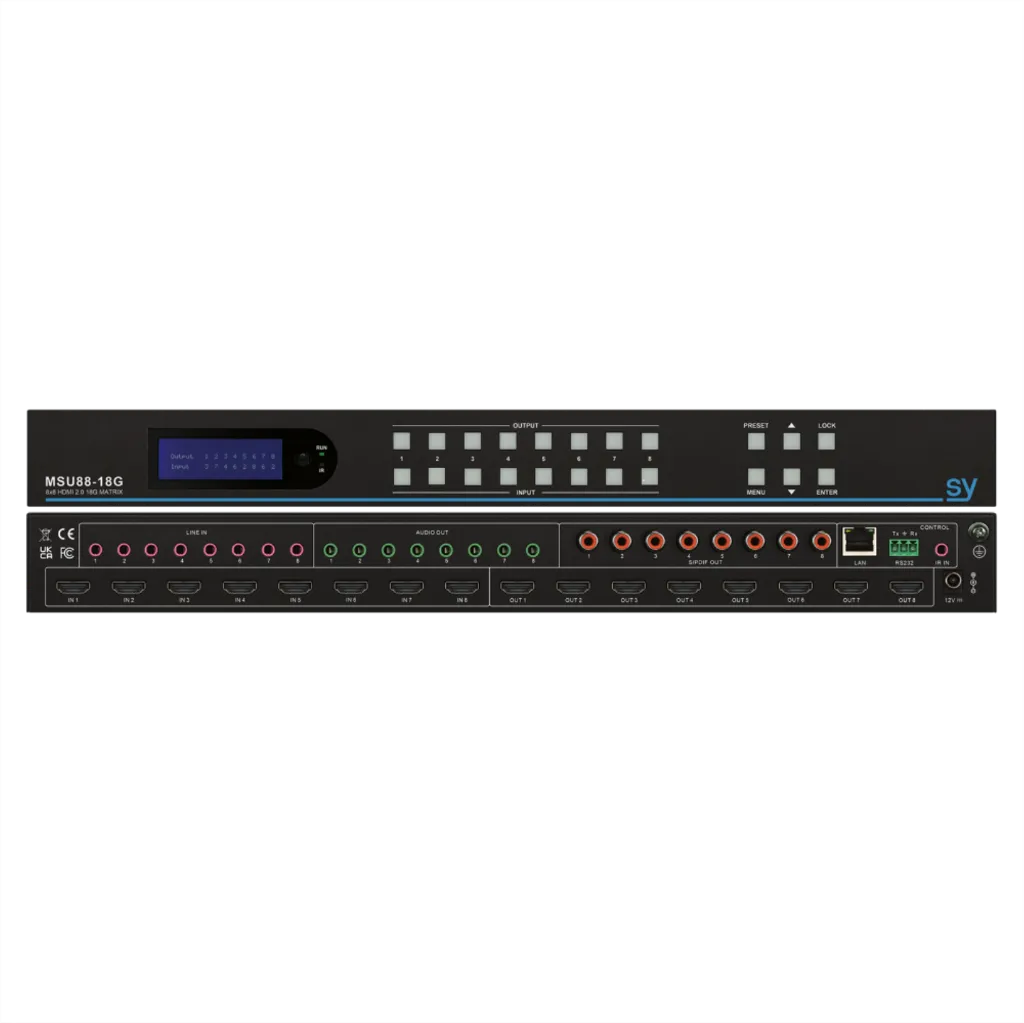 MSU88-18G 8x8 HDMI 2.0 18G Matrix Stacked web.webp