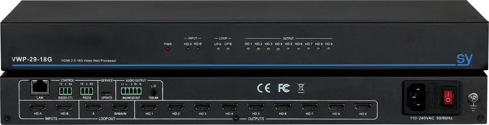 VWP-29-18G High resolution Video-Wall Processor – HDMI 2.0 18G Stacked.webp