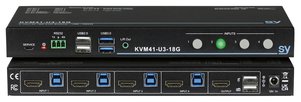 KVM41-U3-18G Quad USB 3.0 KVM Switch Stacked.webp