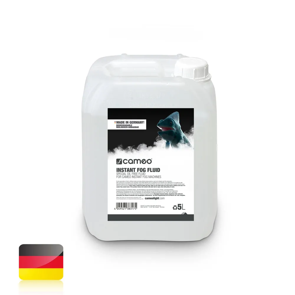 [D020609] Cameo CLFIF5L - Oil-less Fog Fluid for Cameo INSTANT Fog Machines 5 L
