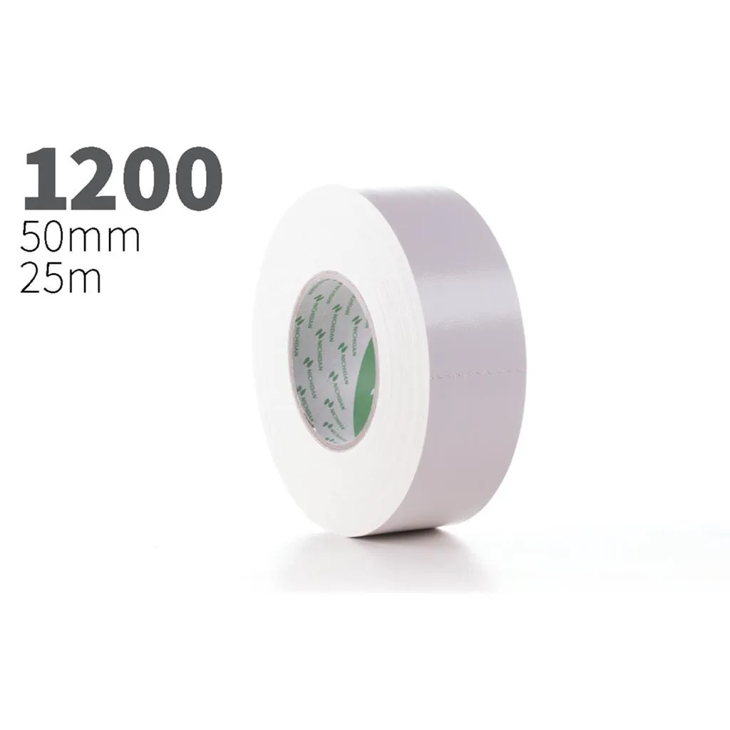 [D026745] Nichiban gaffa tape "1200" 25m rol 50mm wit