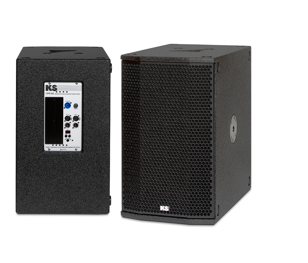 [D029047] KS-Audio, CPD-B2 -  2x10" front loaded / push-pull subwoofer with integrated amplifier and stereo DSP