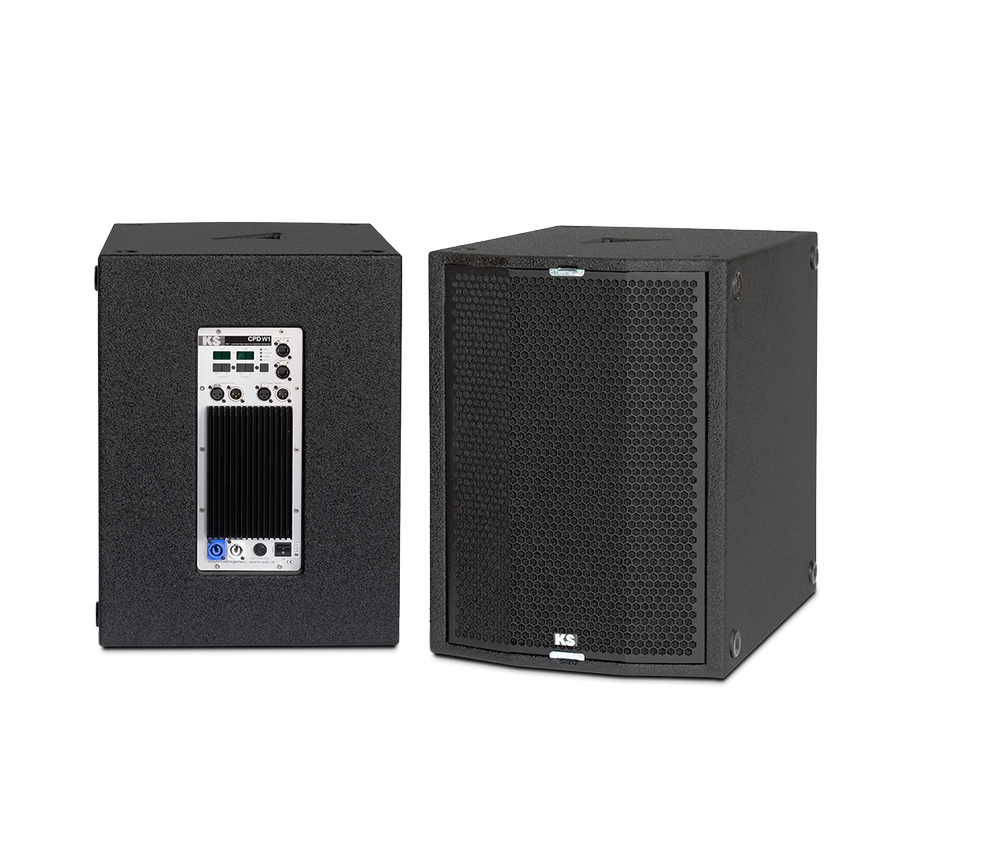 [D029050] KS-Audio, CPD-W1 - 1x15" port loaded precision subwoofer with integrated amplifier and stereo DSP