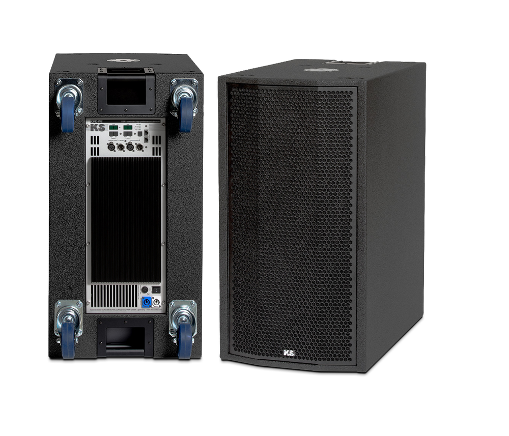 [D029055] KS-Audio, CPD-W2 - 2x15" port loaded precision subwoofer with integrated amplifier and stereo DSP