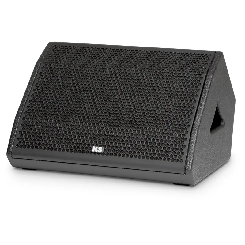 KS-Audio, CPD-12M - 12"/3" Coaxial precision Stage monitor 60° integrated Amplifiers and 2ch. DSP