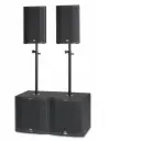 KS-Audio, SESSION-3.0 - Compact 3-way PA-system - 2xC-B18 subwoofer - 2xC-12 HDSP™ top module - Optional use C-W18 as additional subwoofers