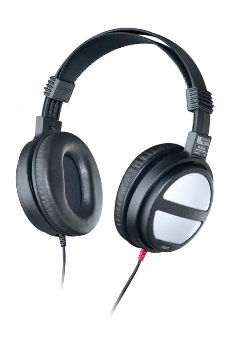 GermanMaestro, GMP 450 Pro - closed stereo-headphone, cardamatic-suspension,  straight cable 3m, multi-jack-plug 3.5/6.35mm,  circumaural leatherlike earpads, 2 x 300 Ω, sales  box