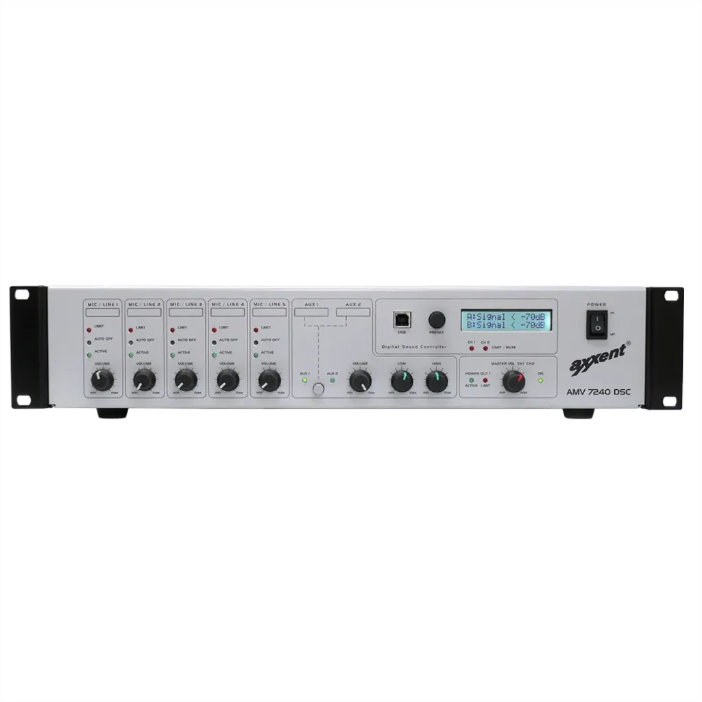 [D036188] Axxent, AMV7240 DSC Automatic mixing amplifier with DSP