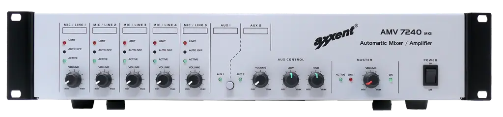 [D036189] Axxent, AMV7240 MKII Automatic Mixer amplifier for universal use