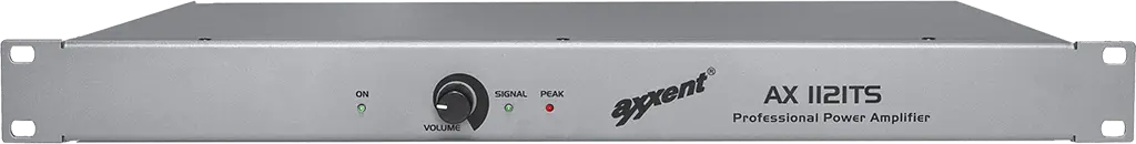 Axxent, AX1121TS 1-Channel-Amplifier 1x120W at 50/70/100V & 4ohms with Phoenix terminals | 1HE