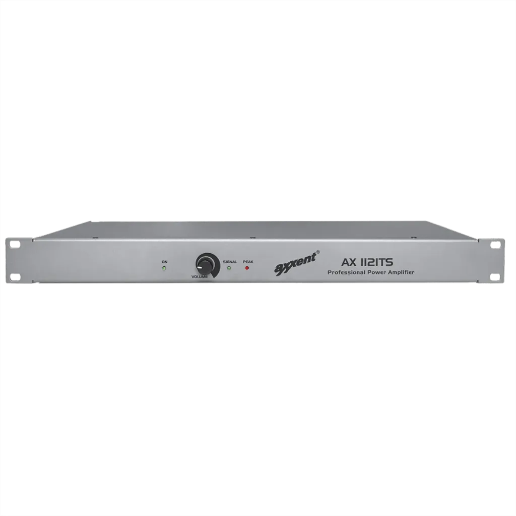 Axxent, AX1121TS 1-Channel-Amplifier 1x120W at 50/70/100V & 4ohms with Phoenix terminals | 1HE