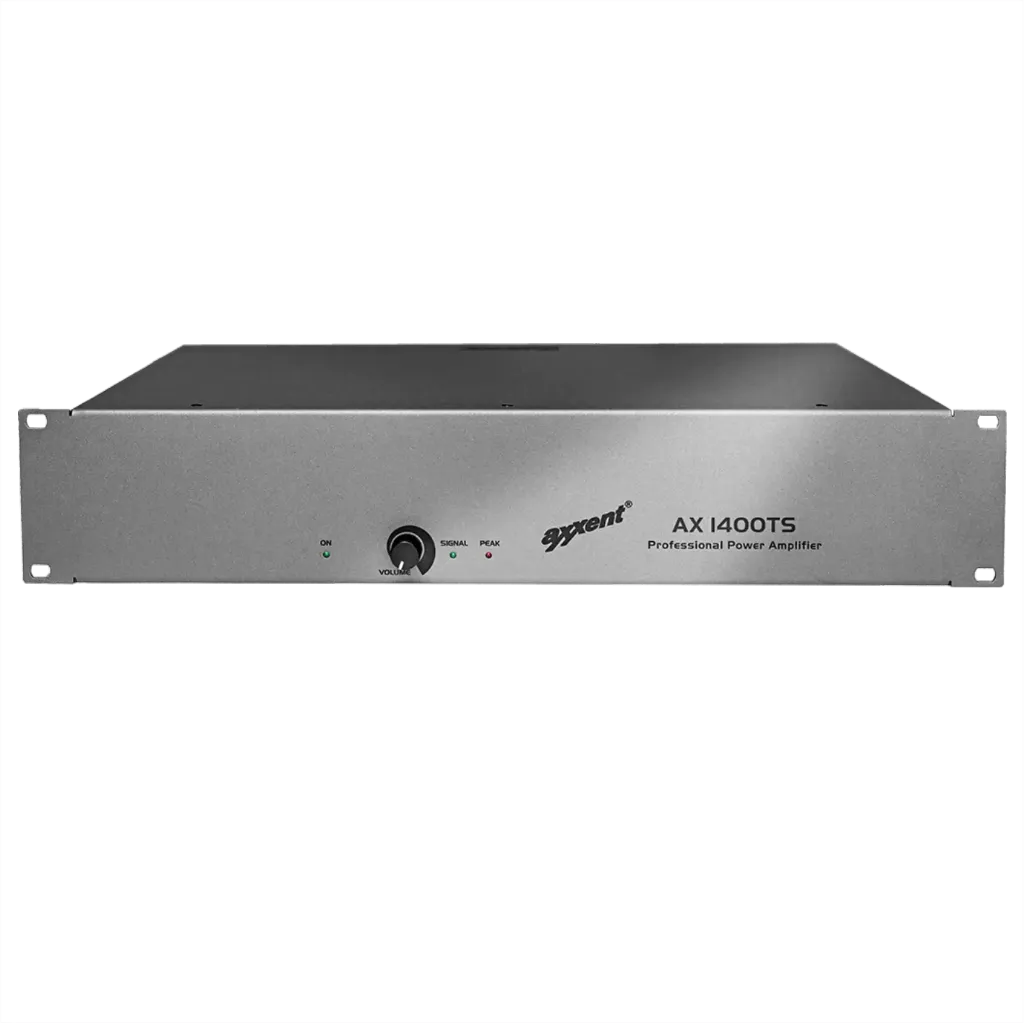 [D036193] Axxent, AX1400TS Amplifier 1x400W at 50/70/100V and 4 Ohm
