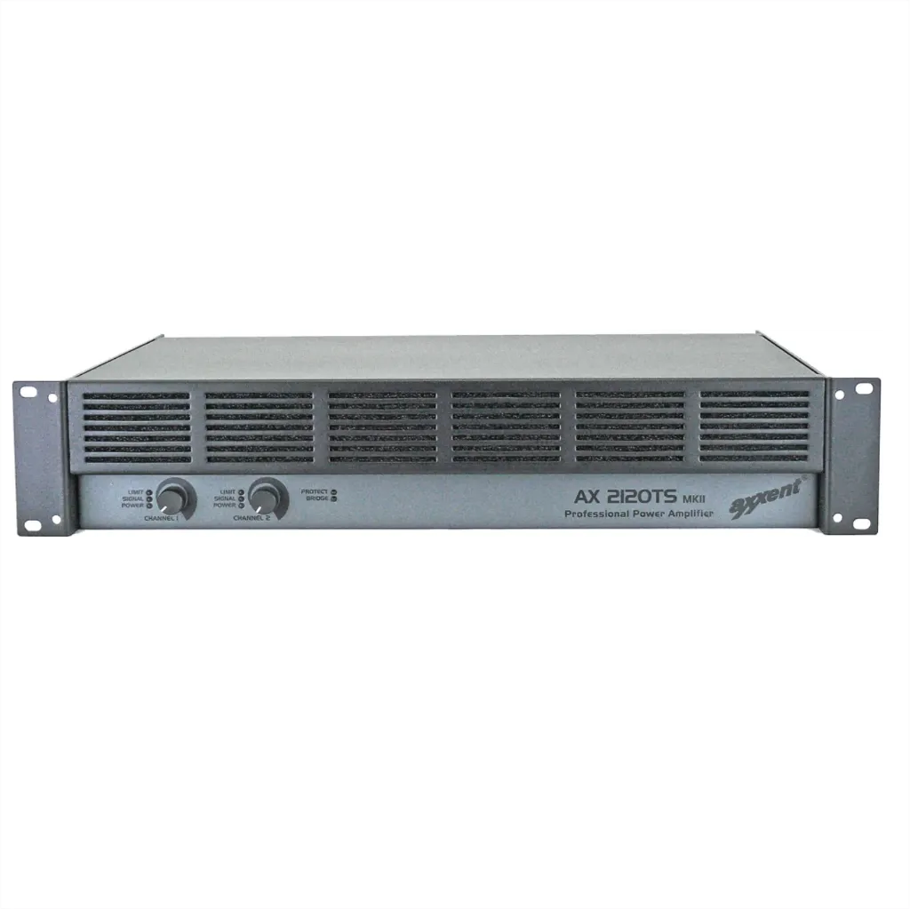 [D036194] Axxent, AX2120TS MKII Amplifier 2x120W at 70/100V and 8 Ohm