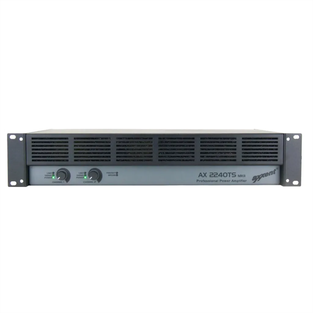 Axxent, AX2240TS MKII Amplifier 2x240W at 70/100V and 4 ohms