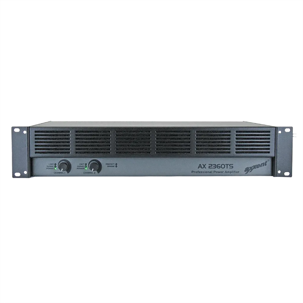 [D036198] Axxent, AX2360TS Amplifier 2x360W at 70/100V and 4Ohm