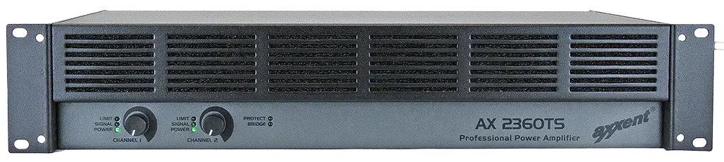 Axxent, AX2360TS Amplifier 2x360W at 70/100V and 4Ohm