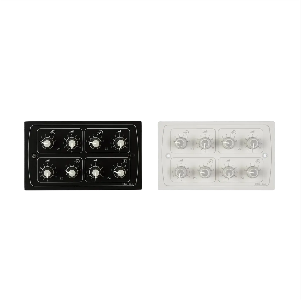 [D036209] Cloud, RSL6X4W - remote 4x volume/source 2 gang Wit