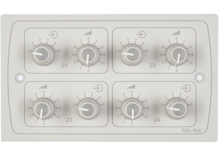 Cloud, RSL6X4W - remote 4x volume/source 2 gang Wit