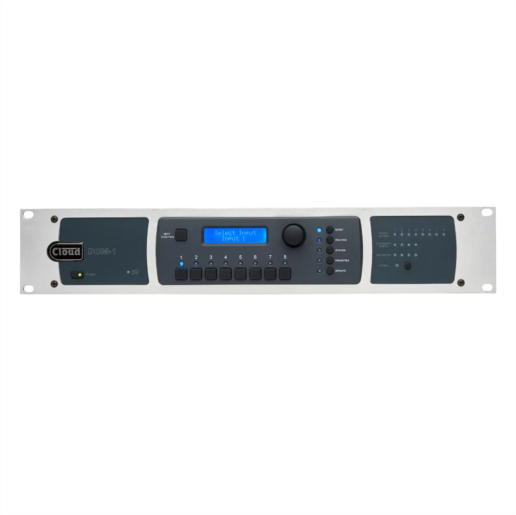 [D036218] Cloud, DCM1 - Digital Zone Mixer 8 music 4 mic + paging 8 output