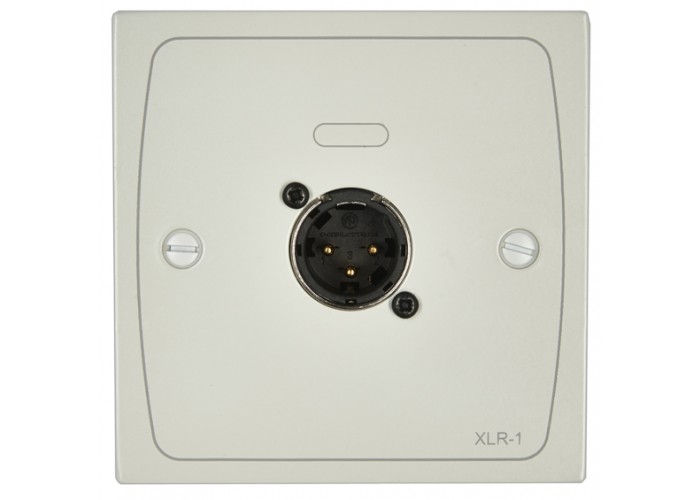 Cloud, XLR-M1W - XLR wall plate male WHITE