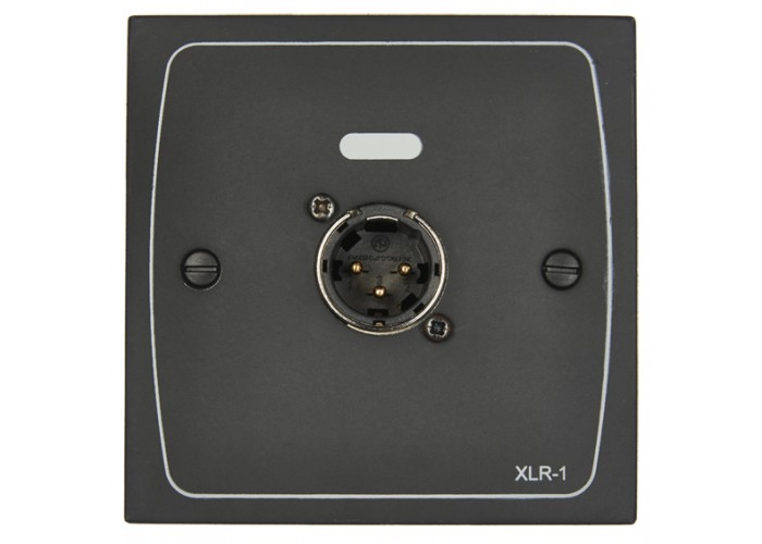 Cloud, XLR-M1B - M1B XLR wall plate male Black