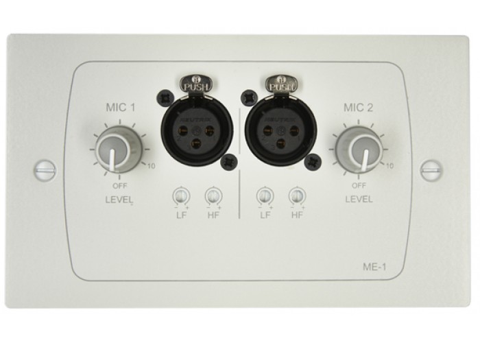 Cloud, ME1W - Mic Ext Plate for DCM1 2x XLR + Volume - White