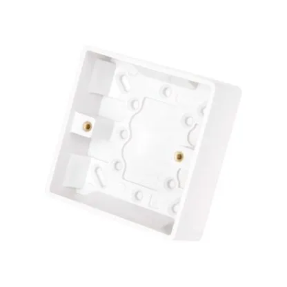 Cloud, BB960001 - 25mm Opbouw UK box enkel Plastic wit