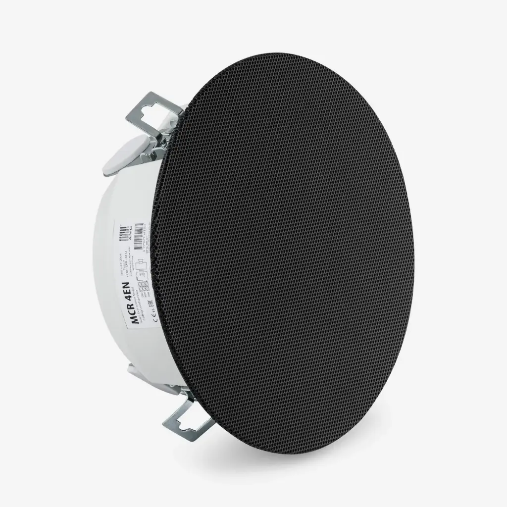 [D036557] AMC, MCR 4ENB - metal ceiling loudspeaker EN54-24 Black