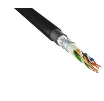 Syntax® Network Cable, SF-UTP CAT5e | 4 x Twisted Pairs | ø 7,7 mm | Black | PUR Jacket