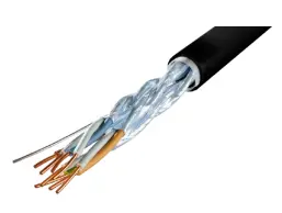 Syntax® Network Cable, FTP CAT6A | 4 x Twisted Pairs | ø 8,2 mm | Black | PUR Jacket