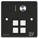SY, SY-KCS4V-B-UK - 4 button Keypad Controller with rotary volume control. In Black