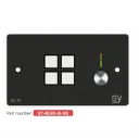 SY, SY-KC4VE-B-UK - 4 button Keypad Controller with Ethernet and rotary volume control. In BLACK