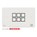 SY, SY-KC6E-W-UK - 6 button Keypad Controller with Ethernet. In WHITE