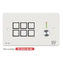 SY, SY-KC6V-W-UK - 6 button Keypad Controller with rotary volume control. In WHITE