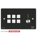 SY, SY-KC6V-B-UK - 6 button Keypad Controller with rotary volume control. In BLACK
