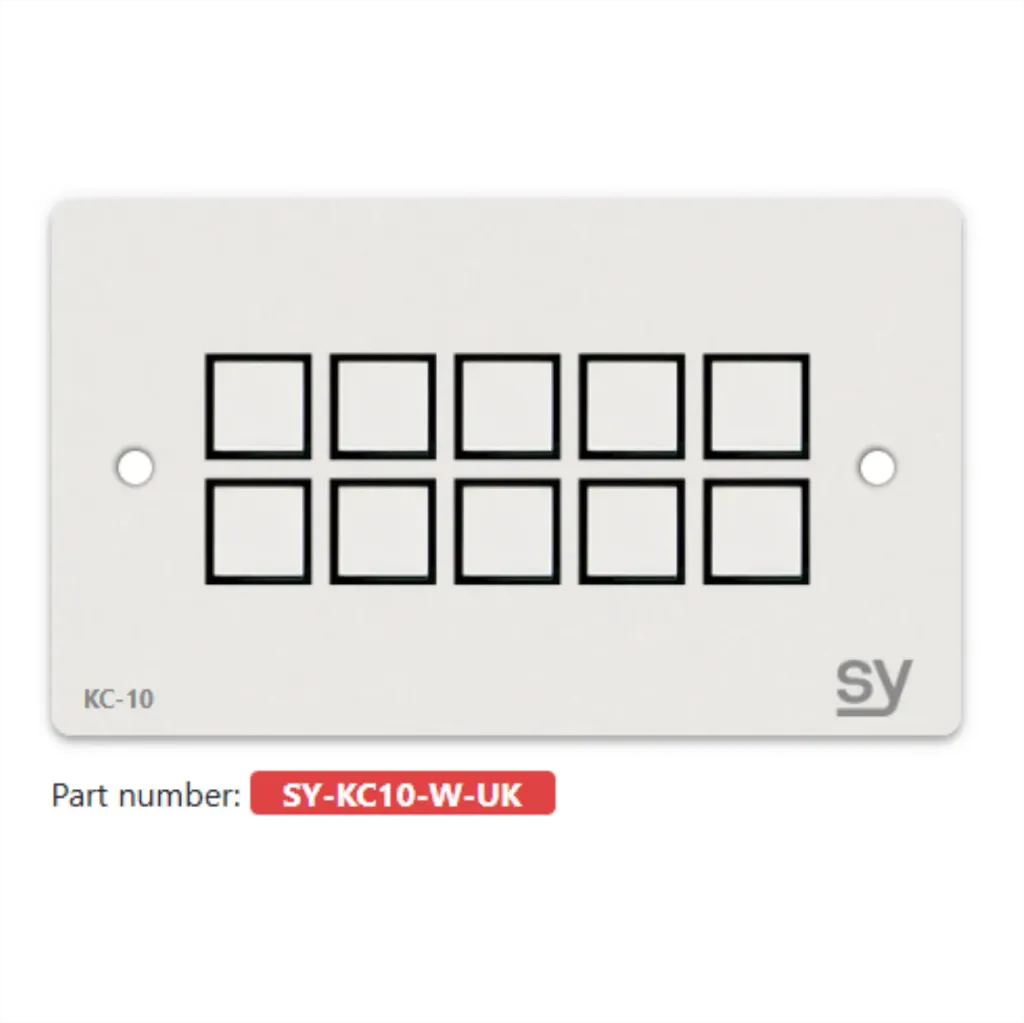 [D036832] SY, SY-KC10-W-UK - 10 button Keypad Controller. In WHITE