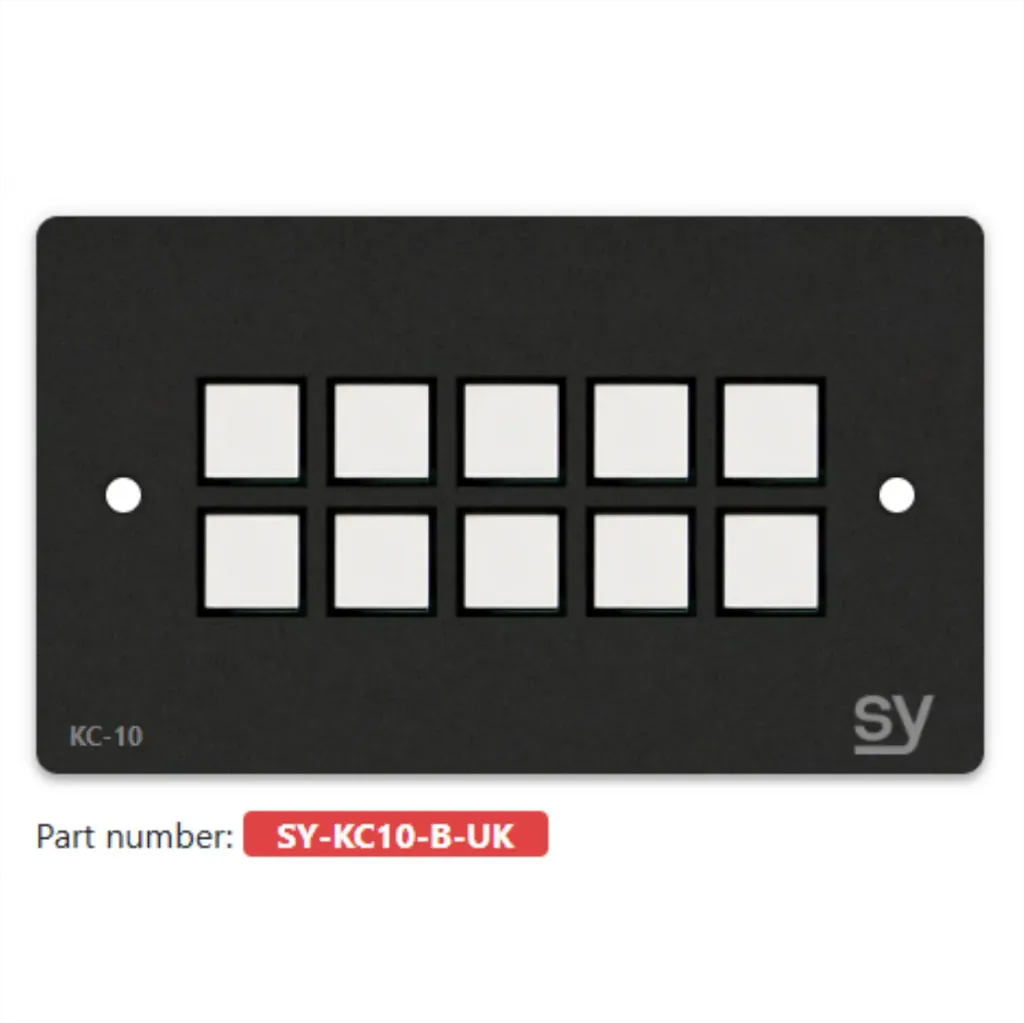 [D036836] SY, SY-KC10E-B-UK - 10 button Keypad Controller with Ethernet. In BLACK