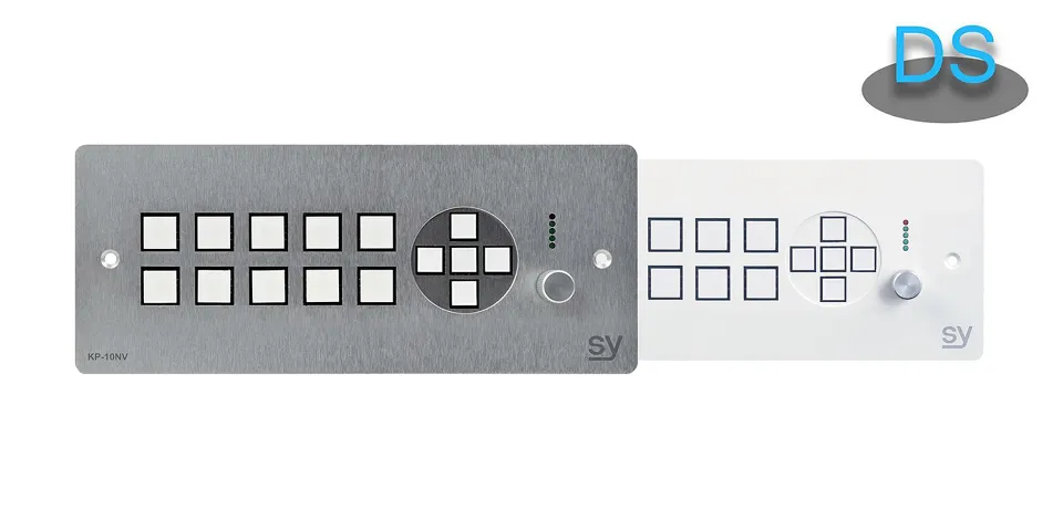 SY, SY-KP10NV-BW - UK 10 button Keypad Controller with navigation keys and rotary volume control.
White