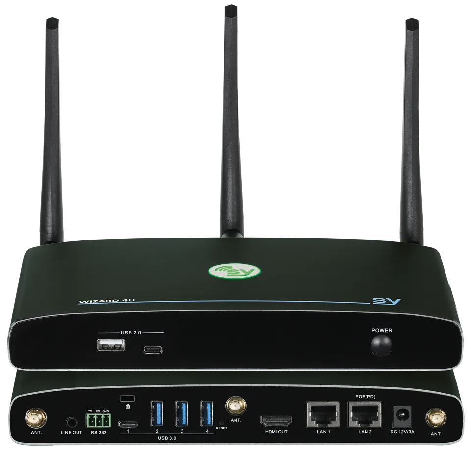 [D036851] SY, SY-WIZARD-4U - Wireless BYOD presentation/collaboration Switcher. Built in WIFI BYOD