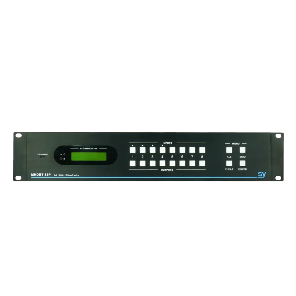 [D036893] SY, SY-MUHDBT-88P - 8x8 4K UHD HDBaseT Matrix (4K @60Hz 4:2:0)