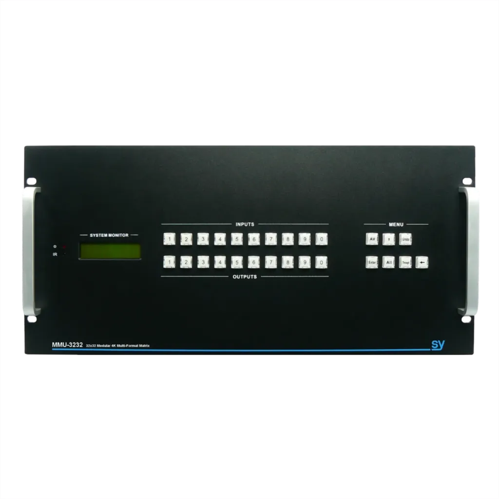 [D036896] SY, SY-MMU-3232 - 4K UHD 32 x 32 Modular Multi-format Matrix 