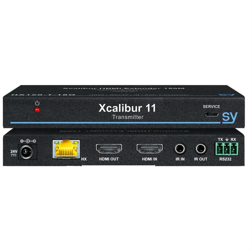 SY, SY-HX150-11-18G-T - Xcalibur 11 4K 18G 150m Transmitter. HDMI local loop out (Includes 1x PSU)