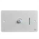 SY, SY-1A-25W-BW - 2x 25W Wall-mounting Audio Amplifier. UK 2-gang white faceplate