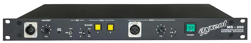Axxent, MS200 2-channel party-line intercom masterstation 19"