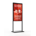 Allsee, ASLUDS49 - White Floor Stand for Ultra High Brightness Double-Sided Displays