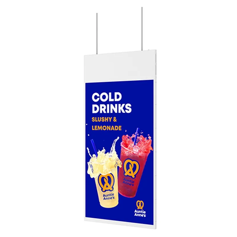 Allsee, HDS55HD8-B - 55" Hanging Double-Sided Window Display